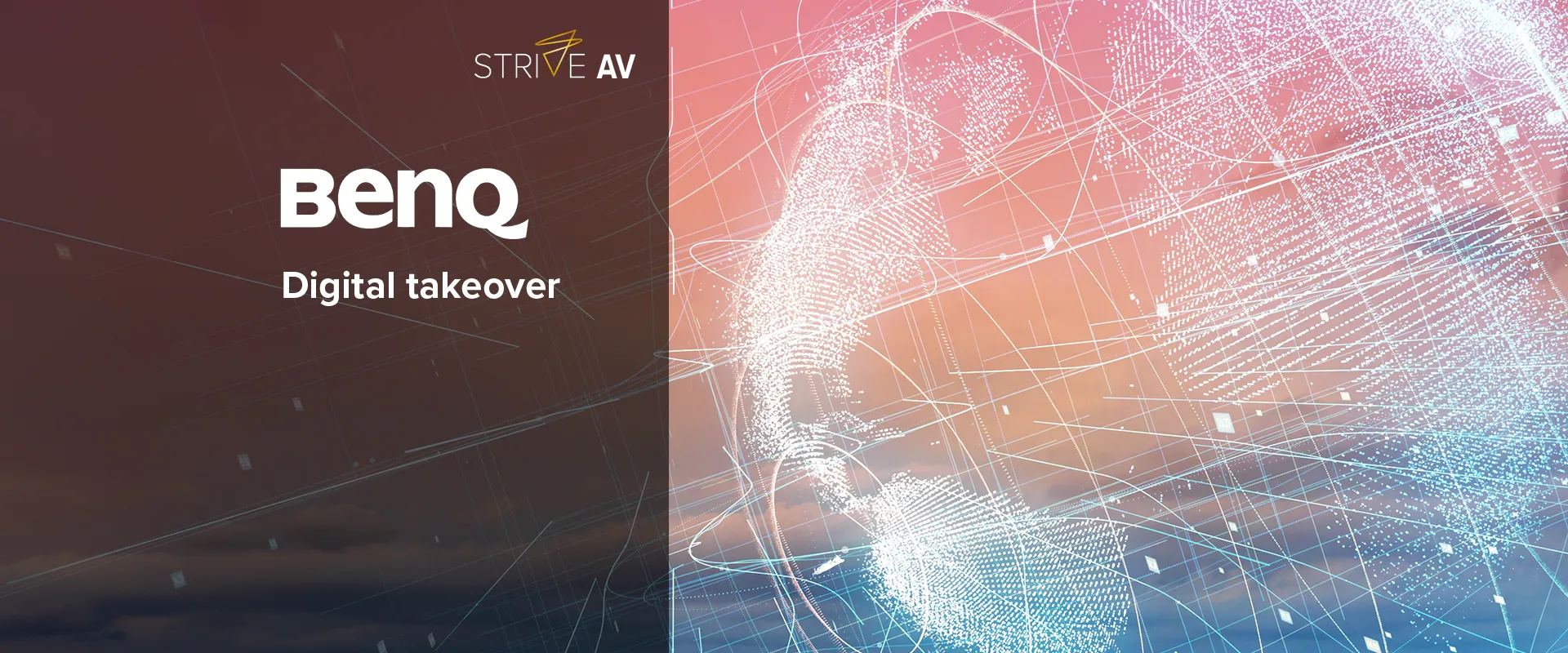 Strive AV and BenQ Landing Page Header